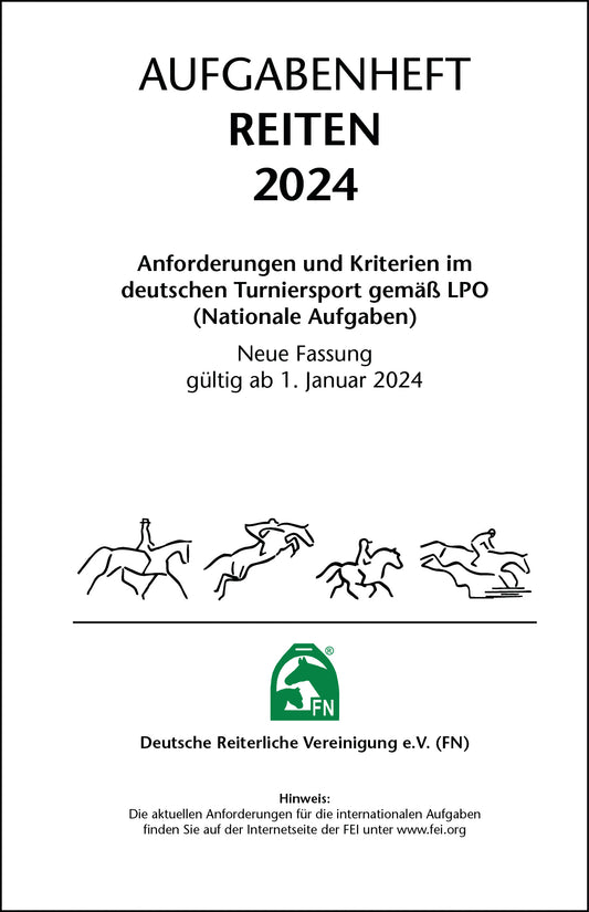 Aufgabenheft Reiten 2024 nur Inhalt