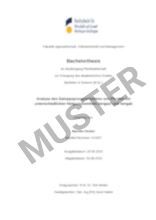 Bachelorthesis "Social learning in horses"