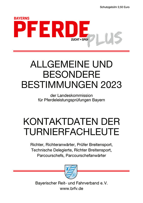 Besondere Bestimmungen 2023 Bayern