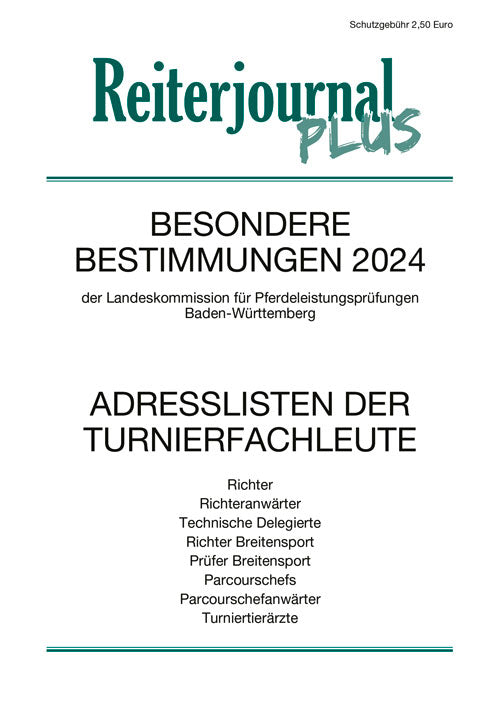 Besondere Bestimmungen 2024 Baden-Württemberg