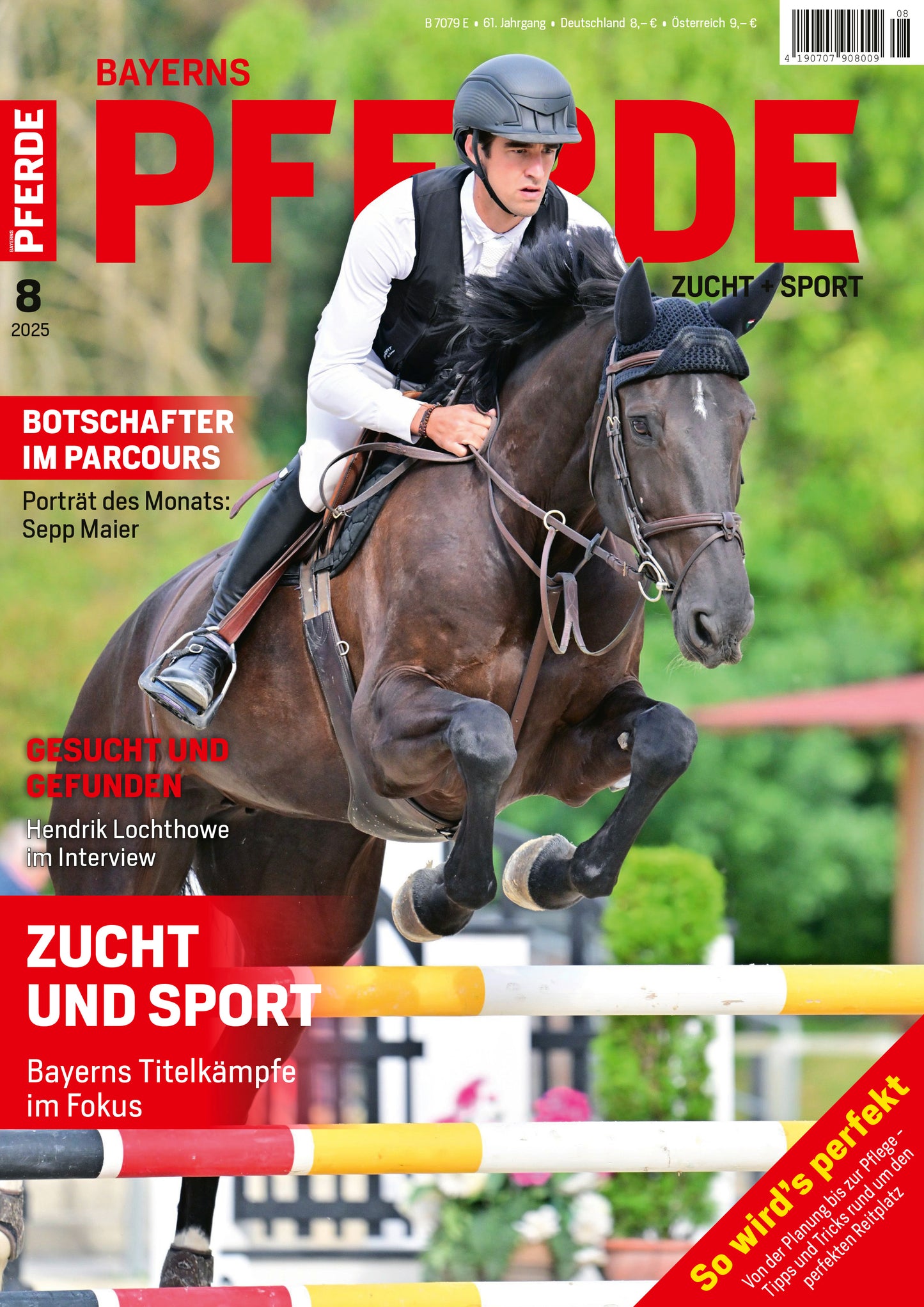Bayerns Pferde Zucht + Sport Heft 08/2025