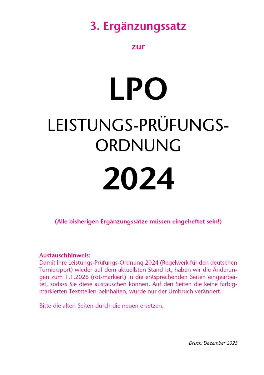 3. Ergänzungssatz zur Leistungs-Prüfungs-Ordnung 2024 (LPO)