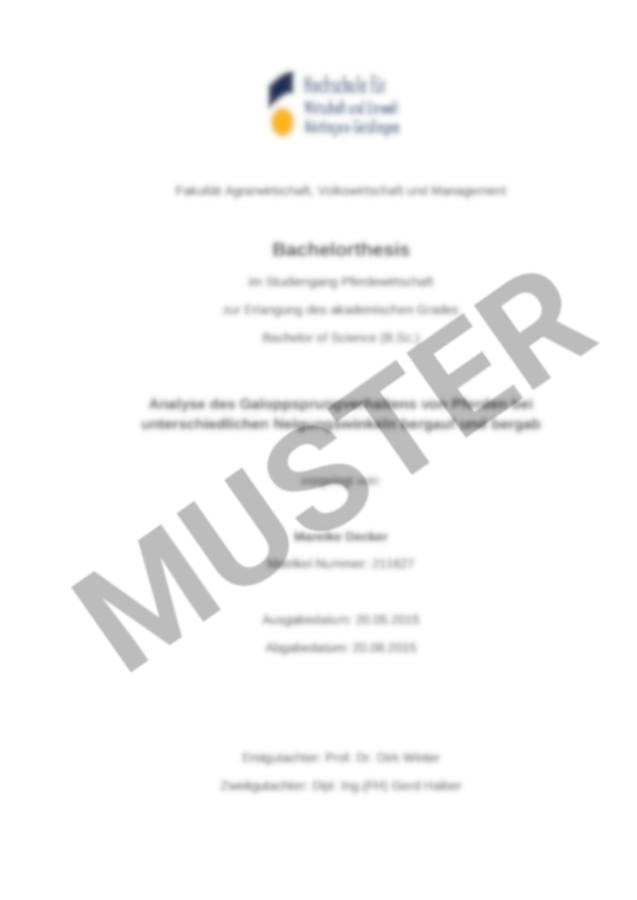 Bachelorthesis "Pferdewirtschaft 4.0"